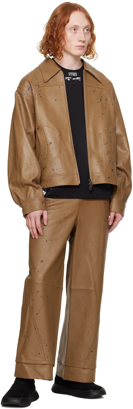 Nord Zippered Leather Jacket