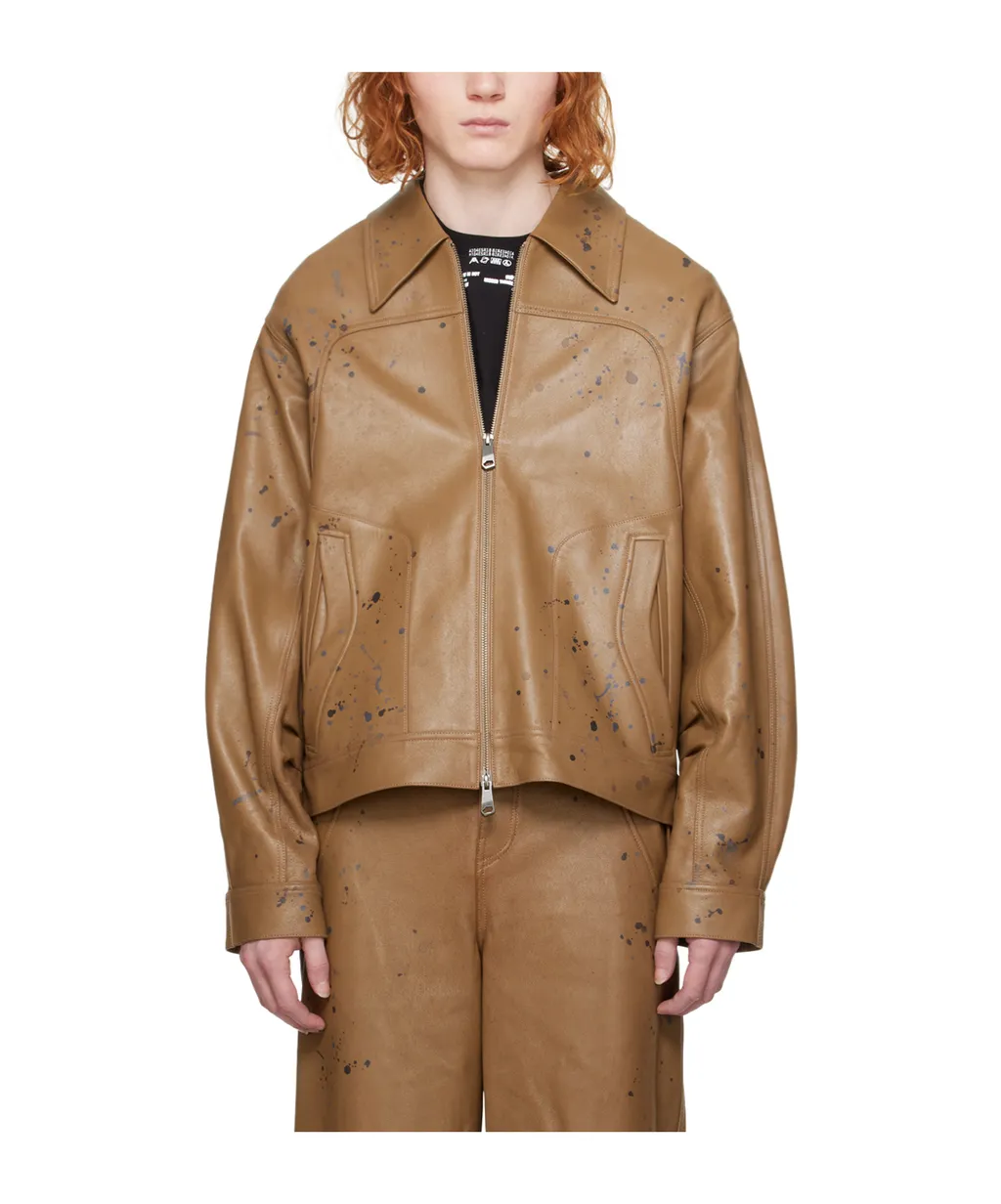 Nord Zippered Leather Jacket
