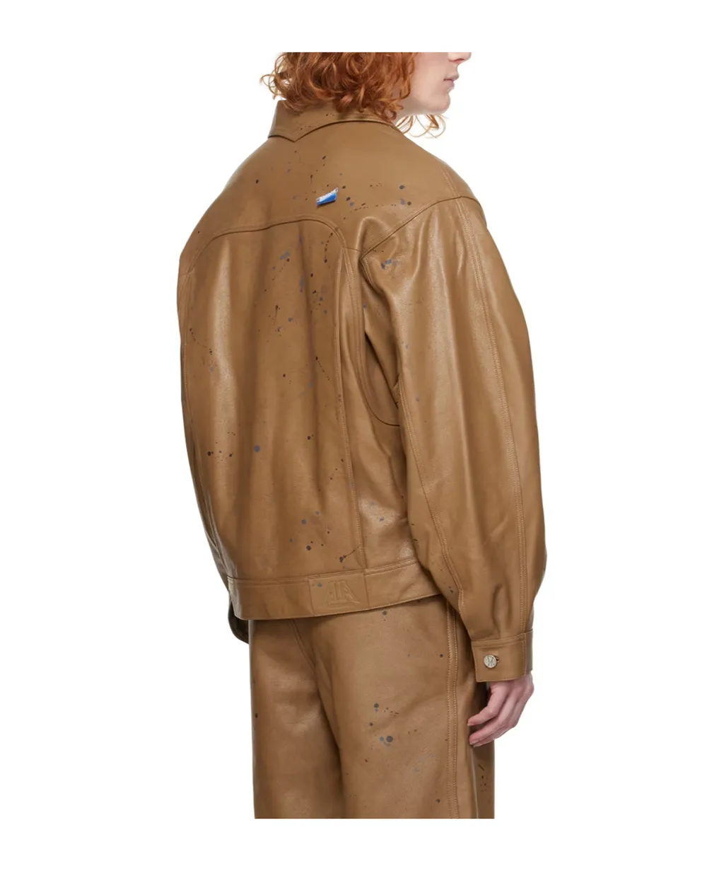 Nord Zippered Leather Jacket