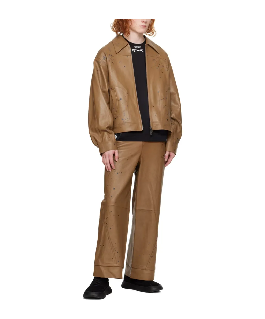Nord Zippered Leather Jacket