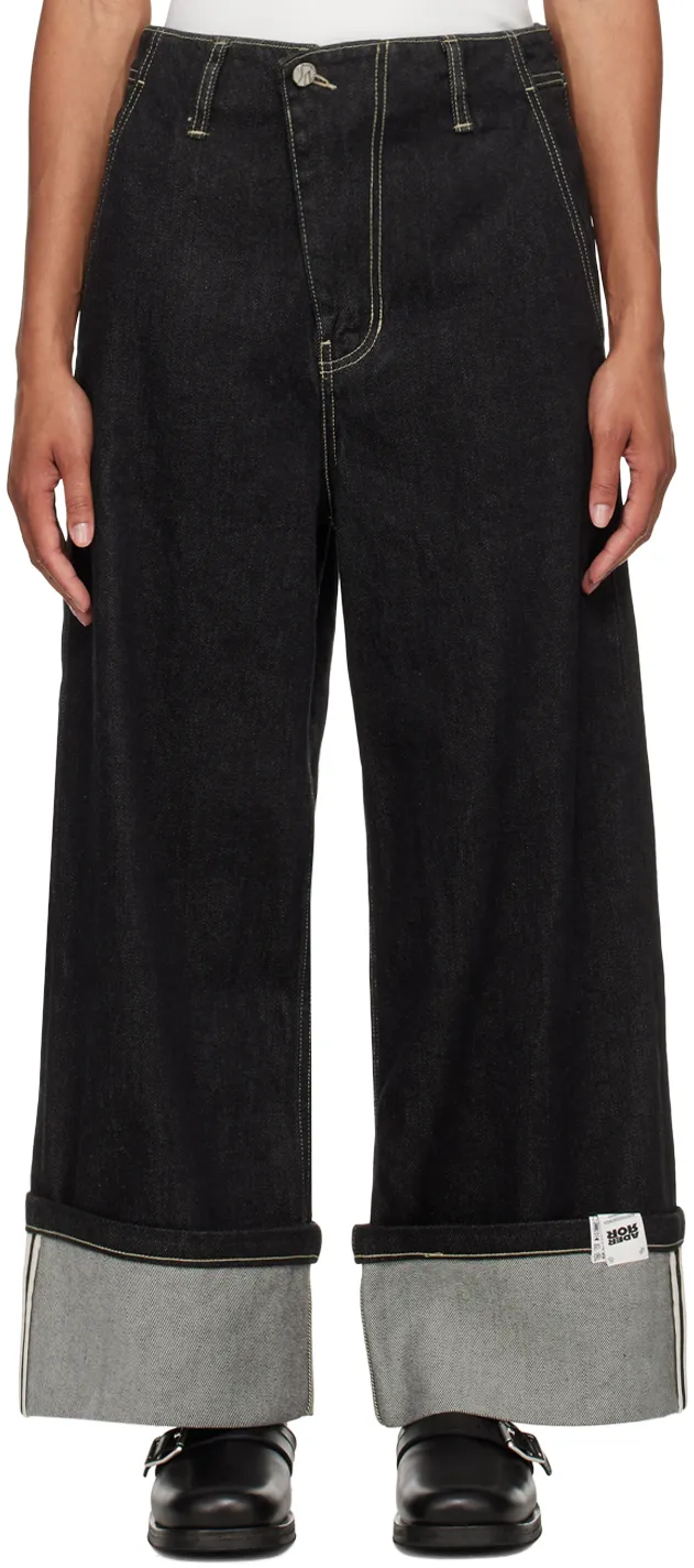 Logo Belt Ring Jeans Pants
