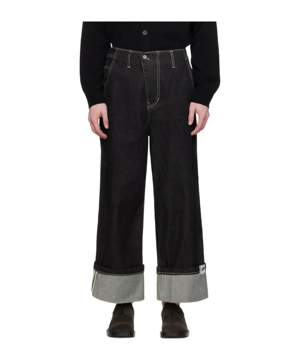 Logo Belt Ring Jeans Pants