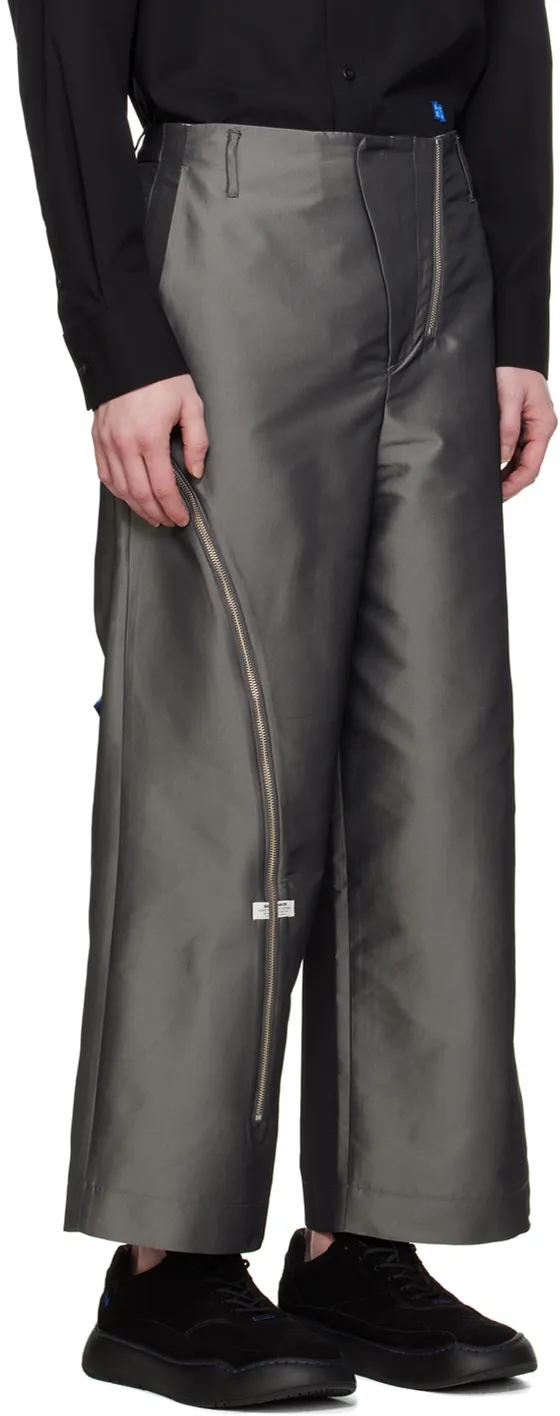 Zip Belt Loop Casual Pants