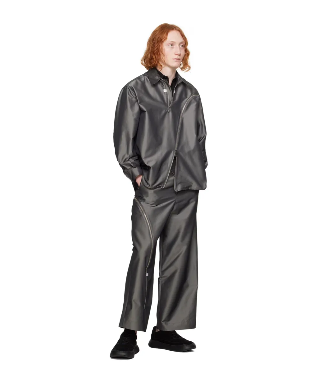 Zip Belt Loop Casual Pants