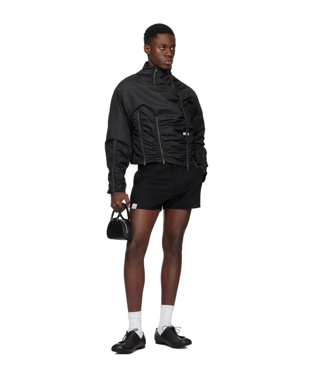 Belt Loop Zipper Shorts
