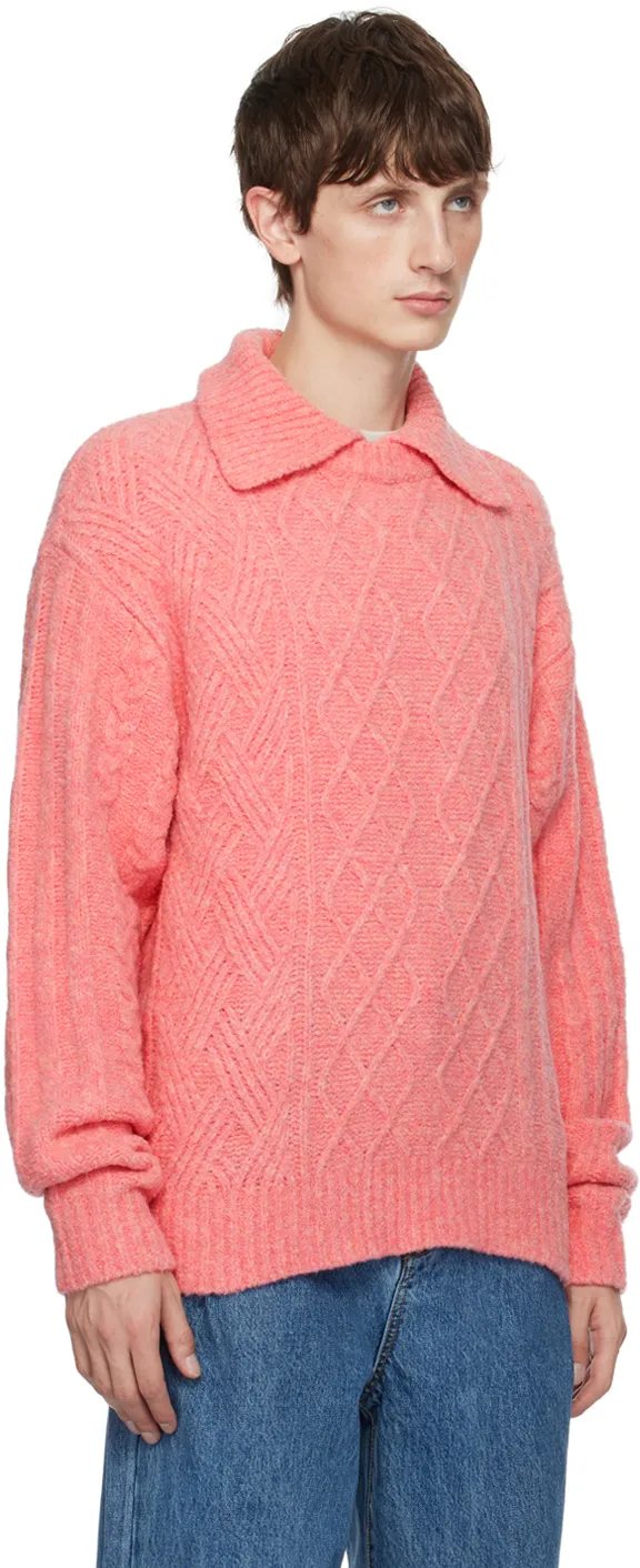 Layered Collar Knitted Sweater