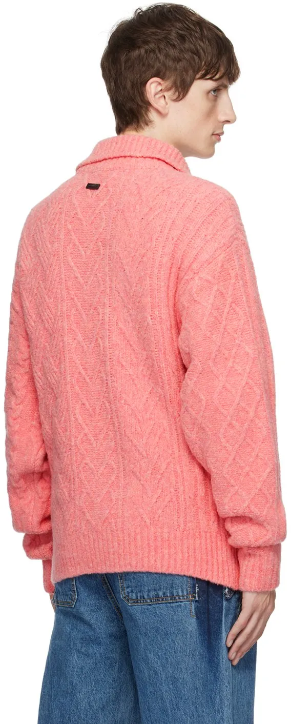 Layered Collar Knitted Sweater