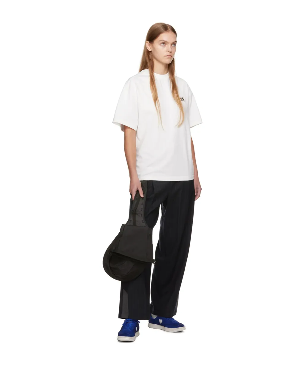 Striped Belt-Loop Casual Pants