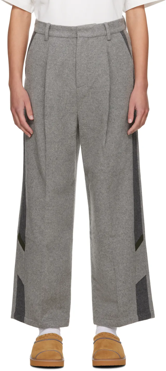 Stitched Zipper Casual Pants