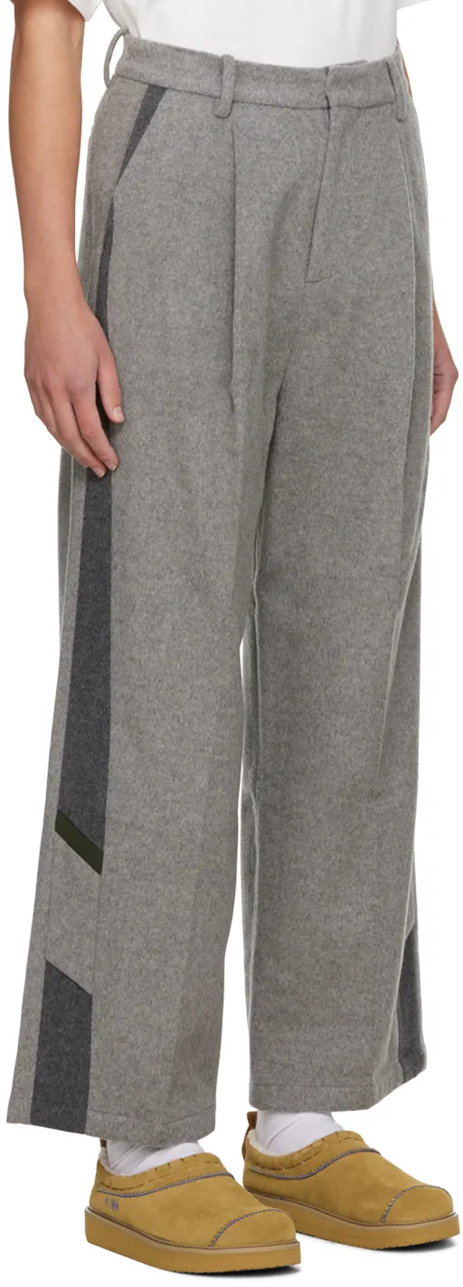 Stitched Zipper Casual Pants