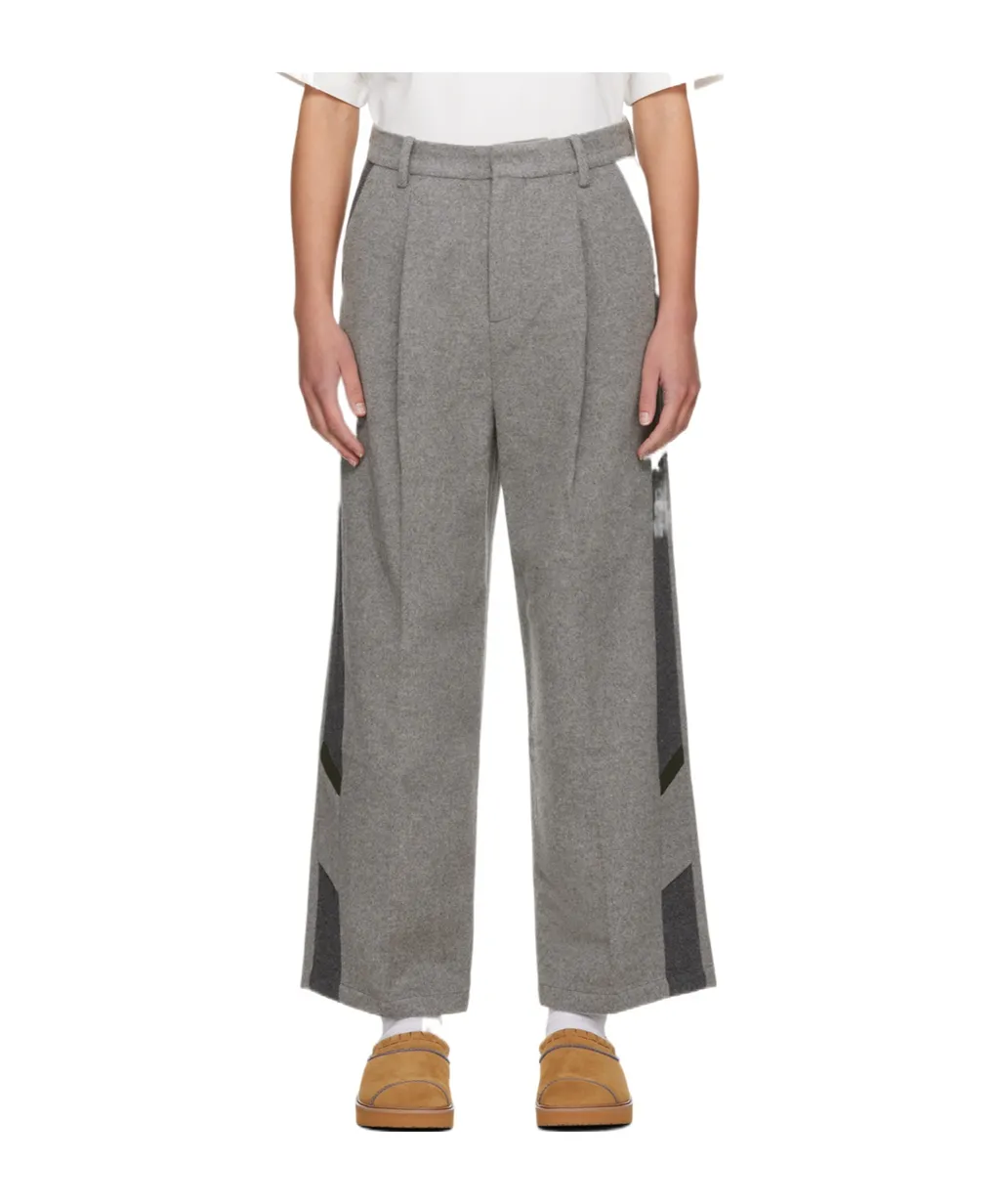 Stitched Zipper Casual Pants