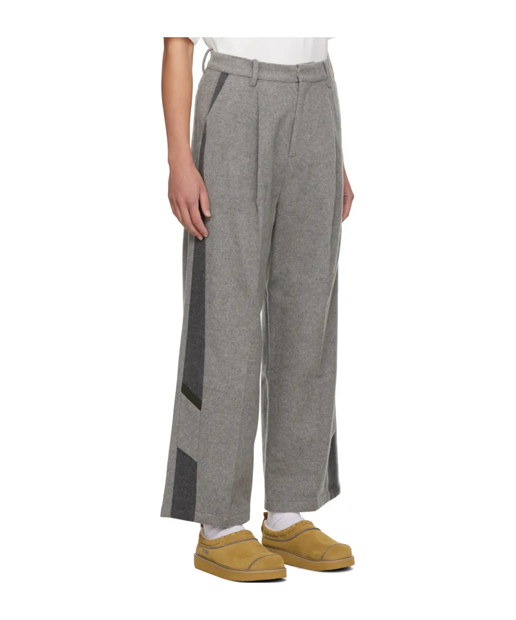Stitched Zipper Casual Pants