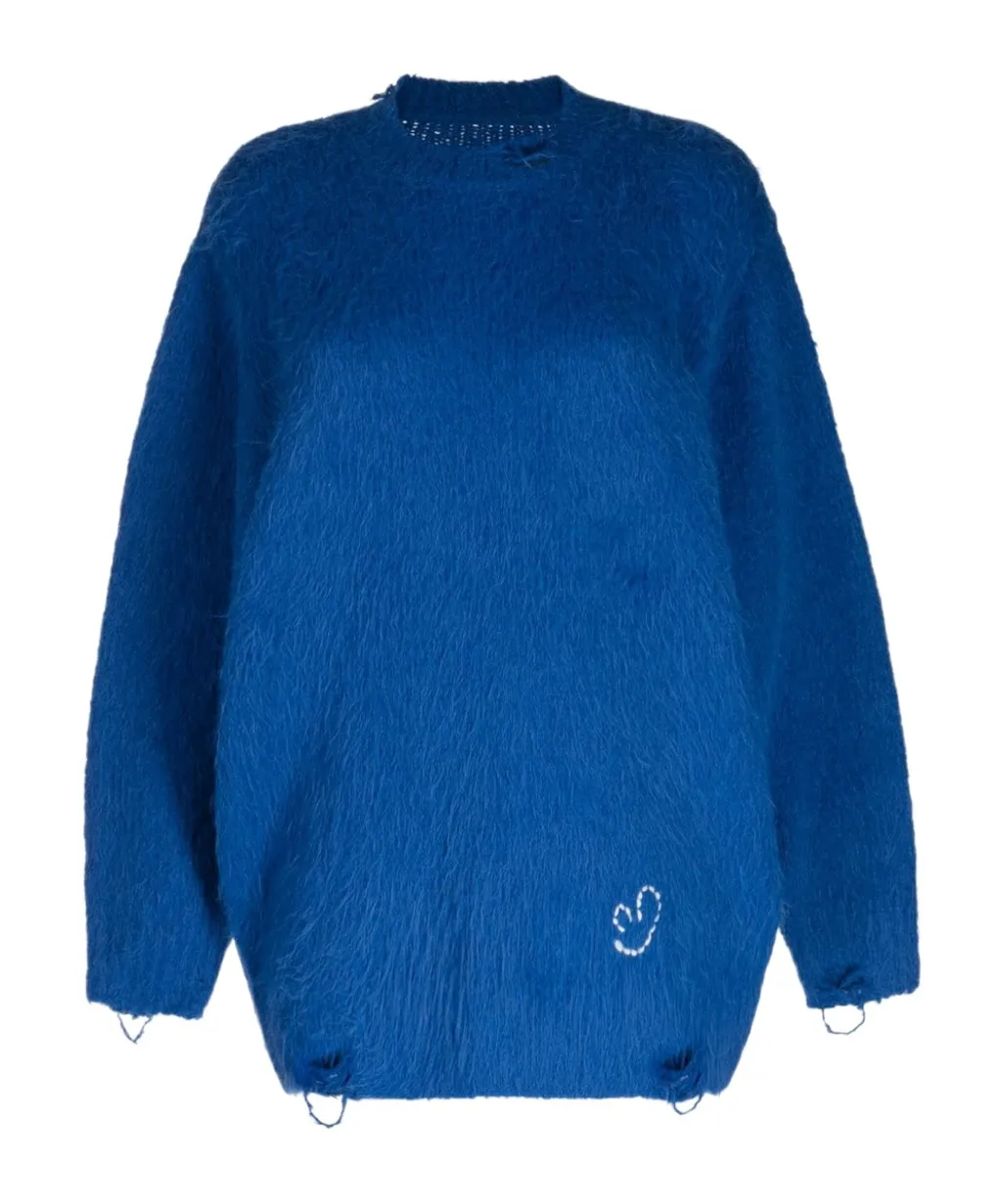 Imitation Fleece Knitted Sweater
