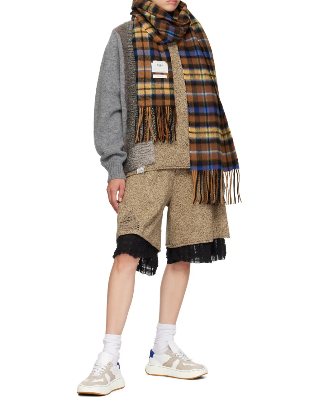 Tartan Fringed Scarf