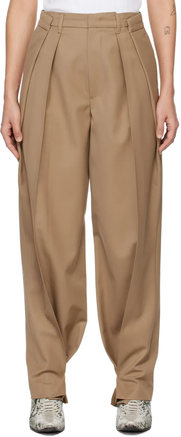 Belt Loop Zipper Casual Pants