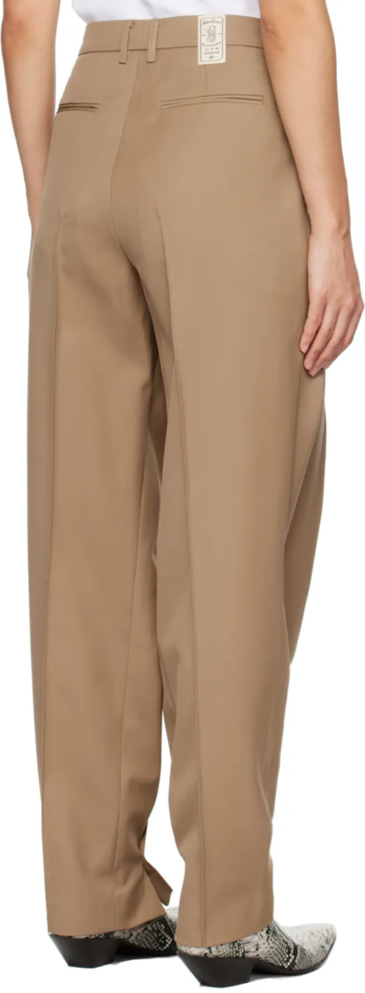 Belt Loop Zipper Casual Pants