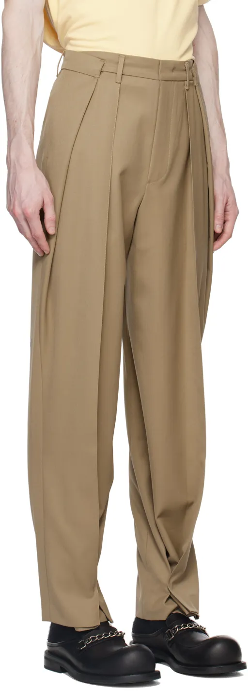 Belt Loop Zipper Casual Pants