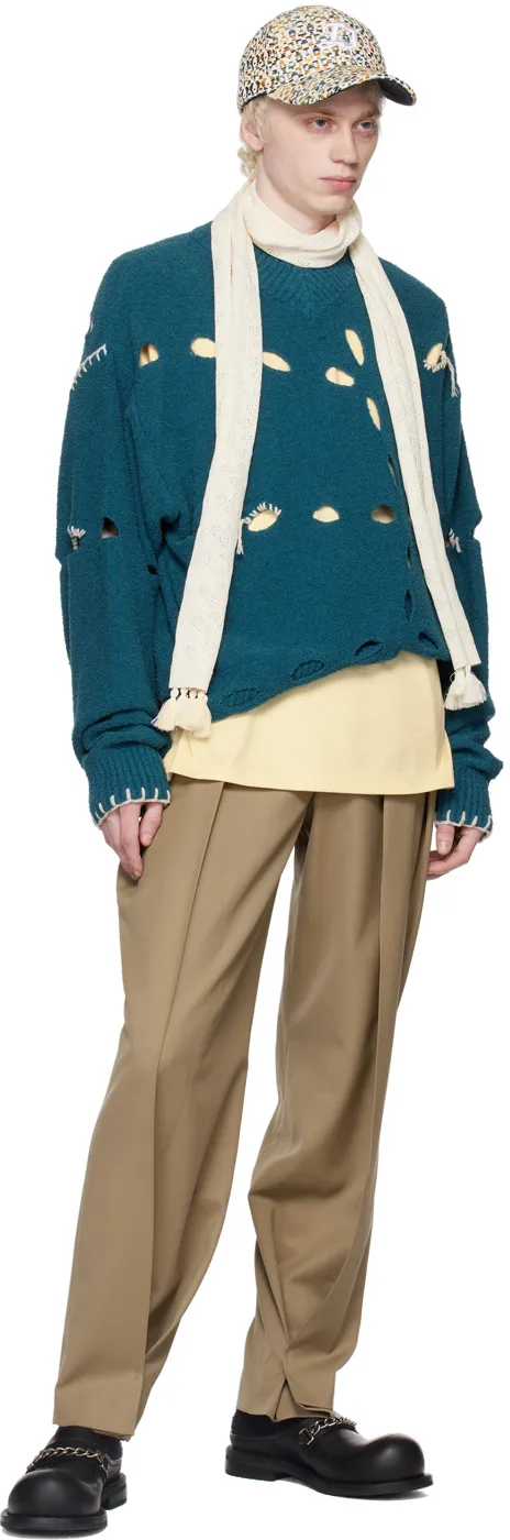 Belt Loop Zipper Casual Pants