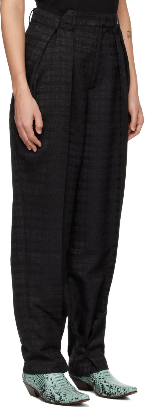 Belt Loop Zipper Casual Pants