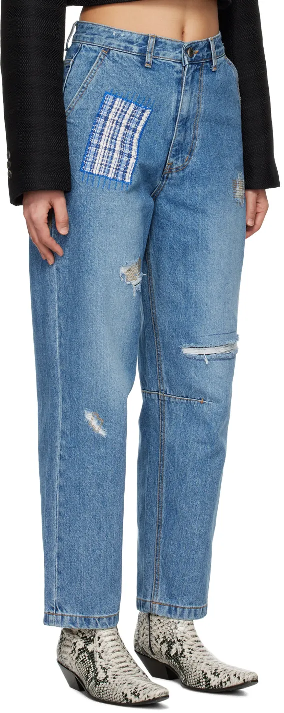 Make Old Jeans With Logo