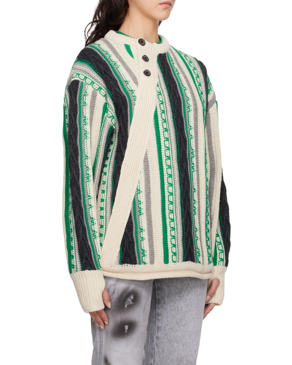 Button Detail Sweater