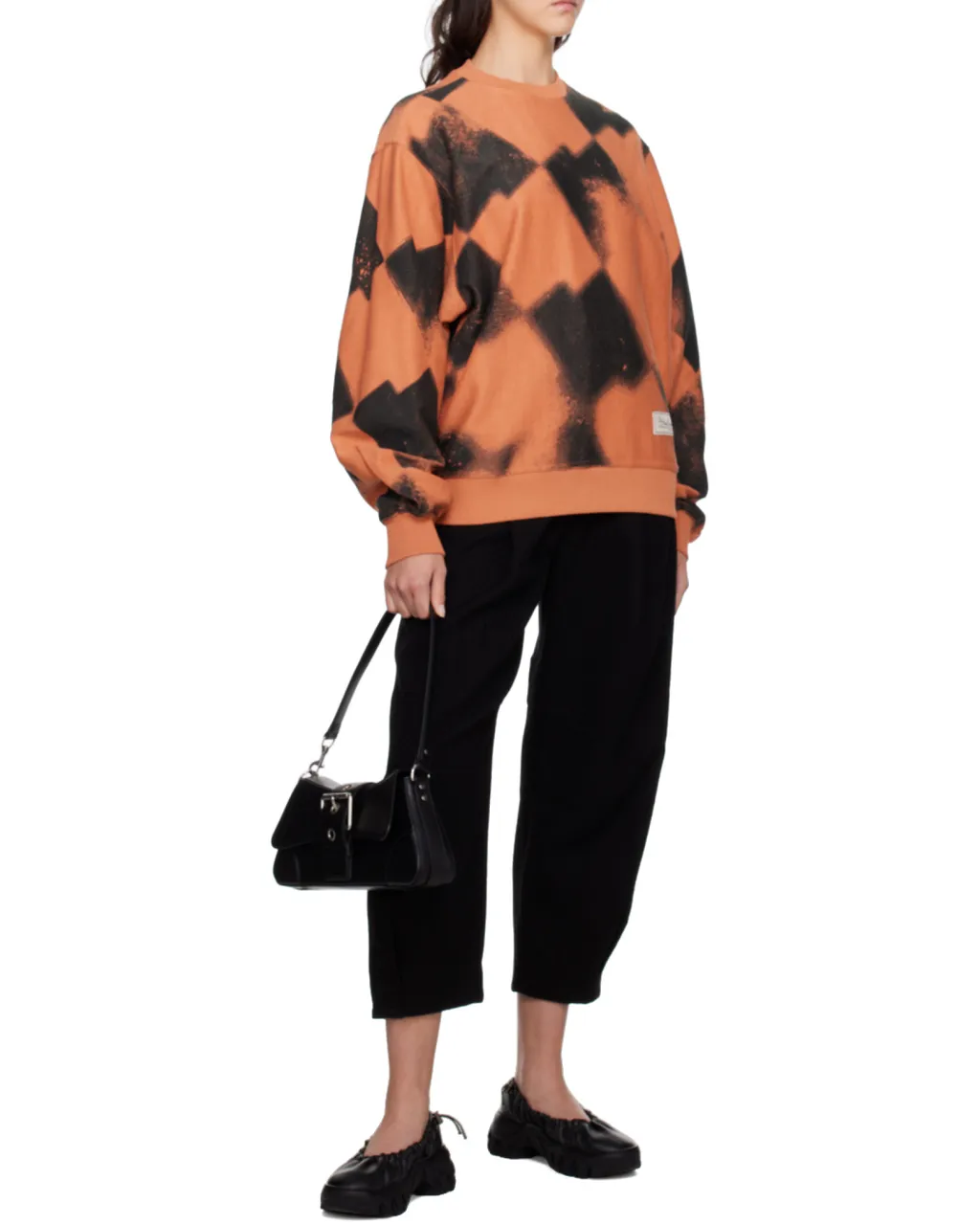 Round-Necked Printed Sweater