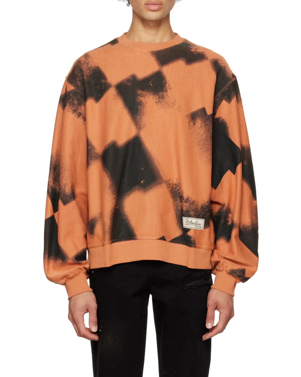 Round-Necked Printed Sweater