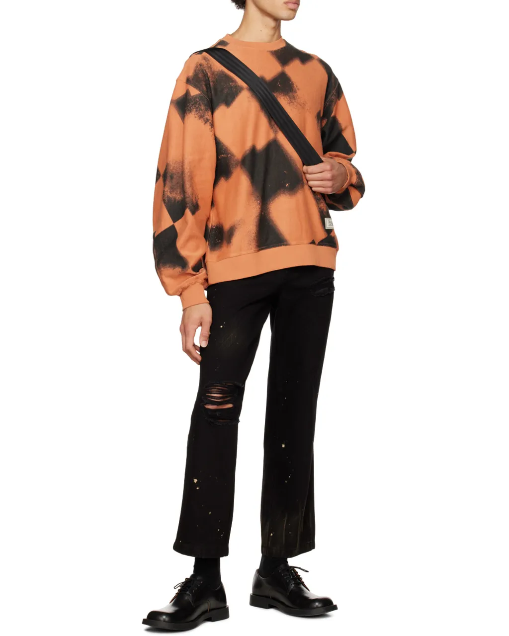 Round-Necked Printed Sweater