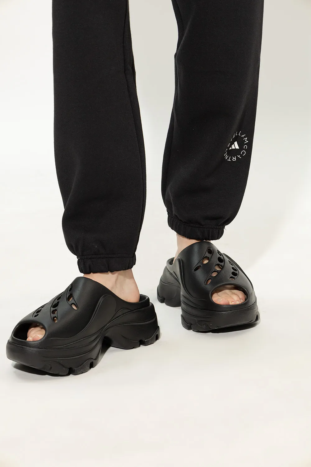Logo Embossed Platform Clogs