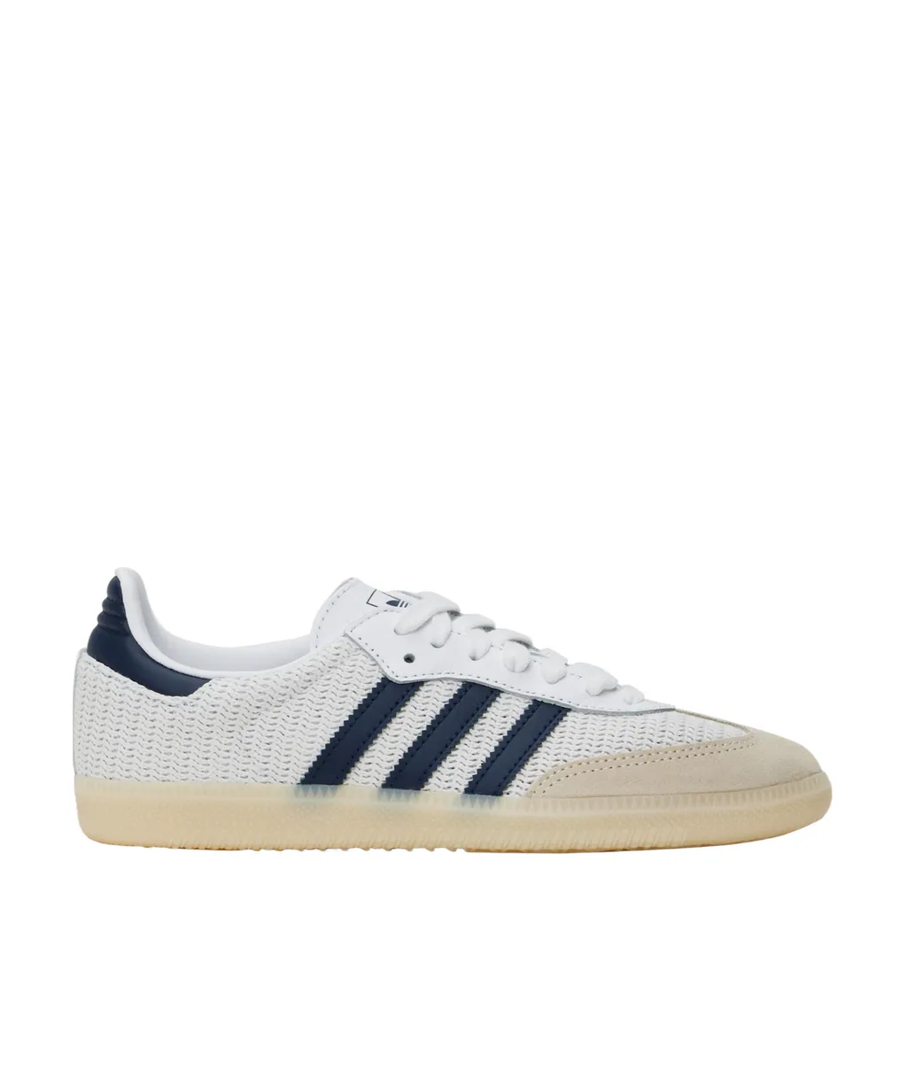 Samba Knit Sneakers White/Night Indigo