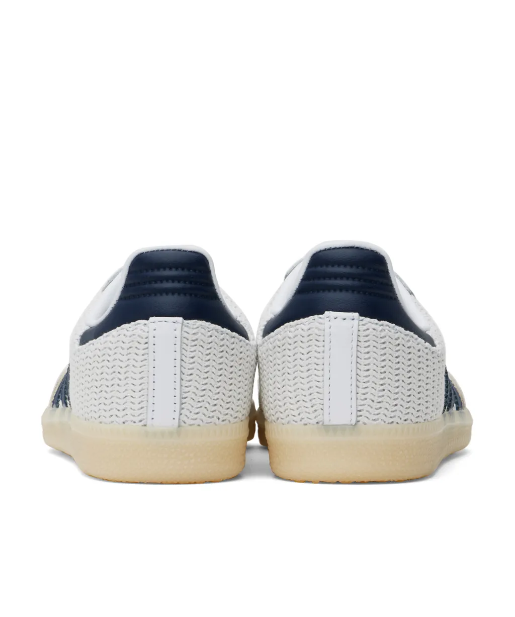 Samba Knit Sneakers White/Night Indigo