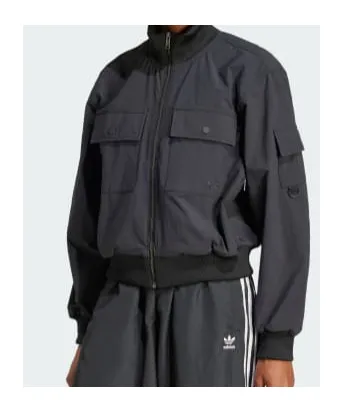Flap-Pockets Bomber Jacket