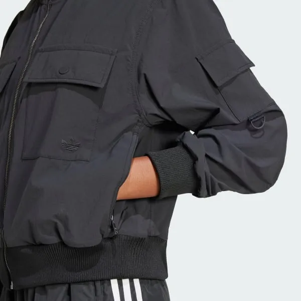 Flap-Pockets Bomber Jacket