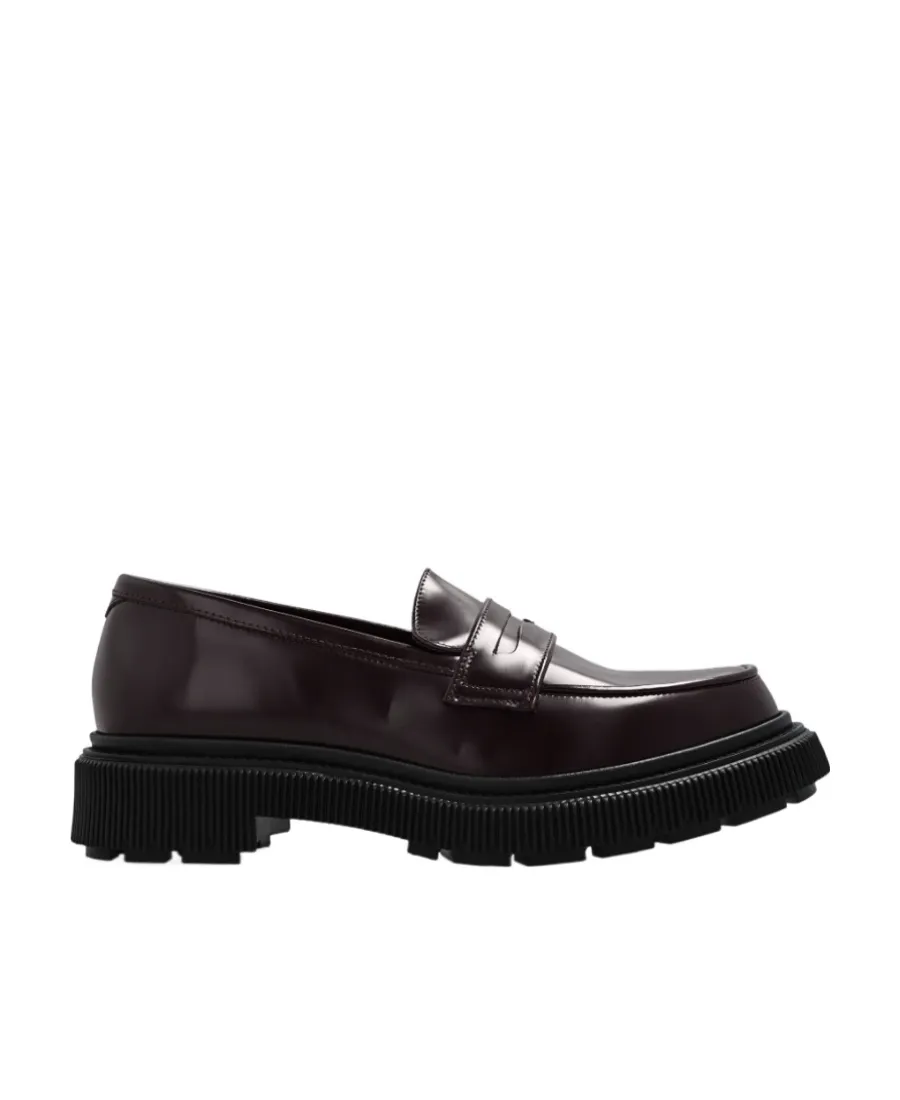 Platform Leather Penny Loafers