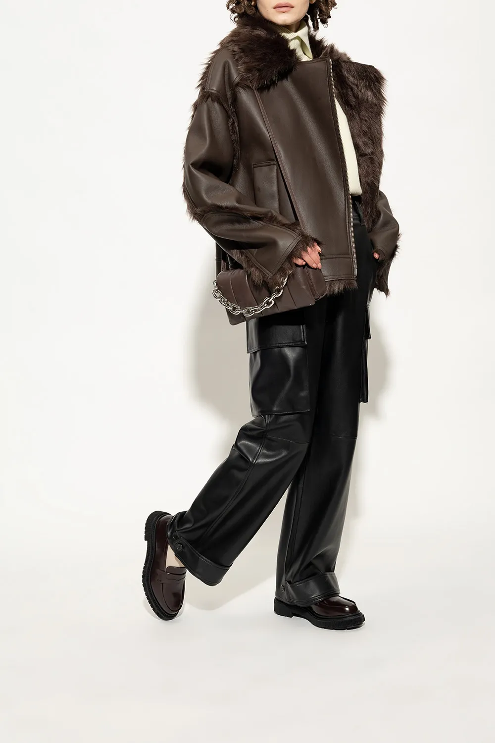 Platform Leather Penny Loafers