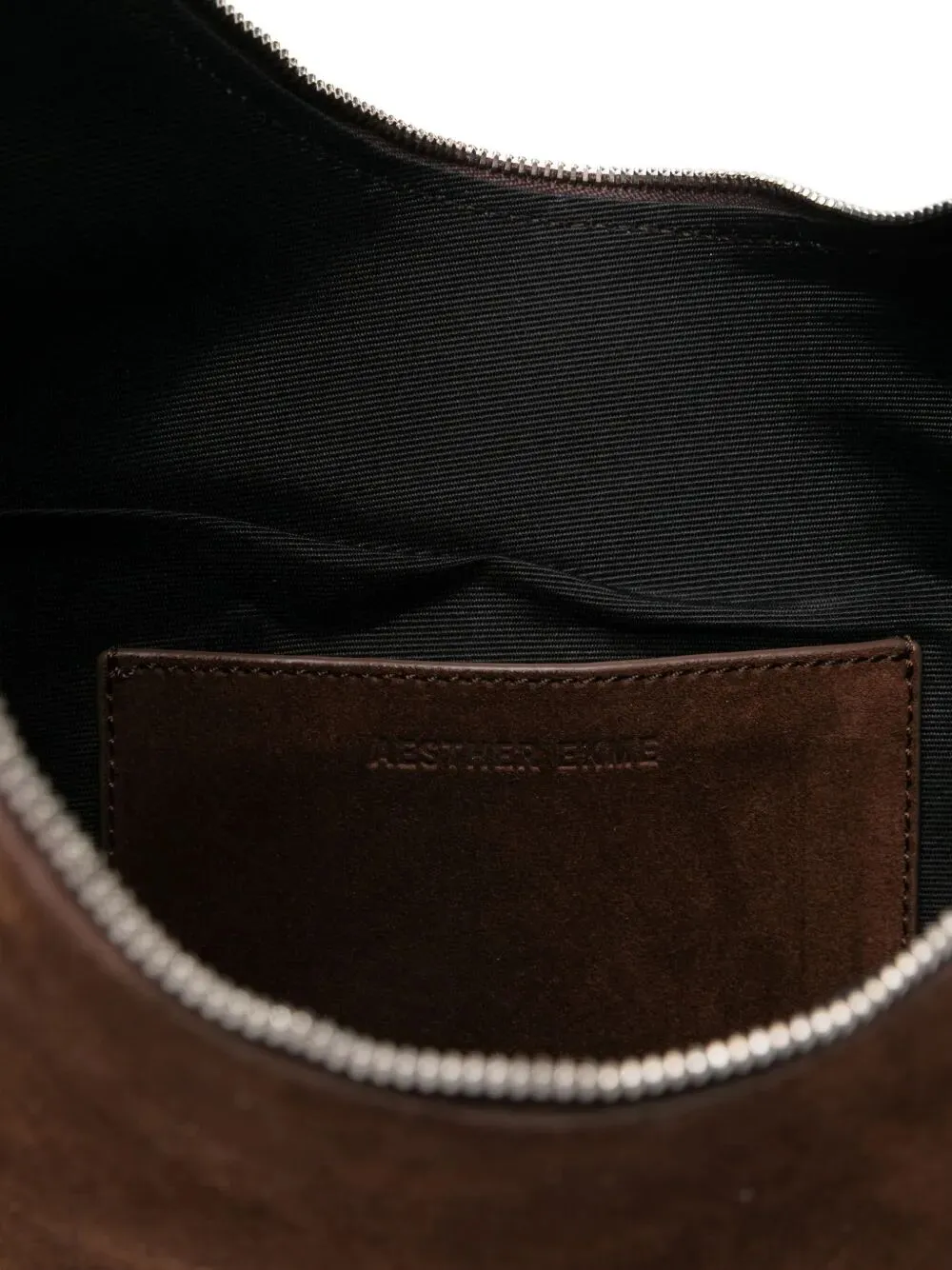 Suede Crescent Tote Bag
