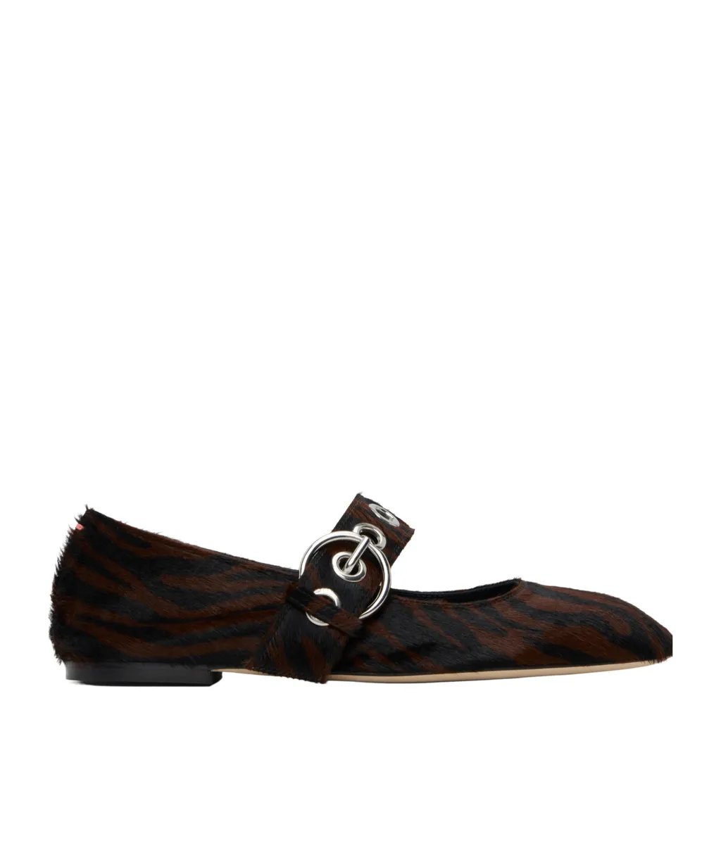 Uma Eyelet Mary Jane Ballet Flats