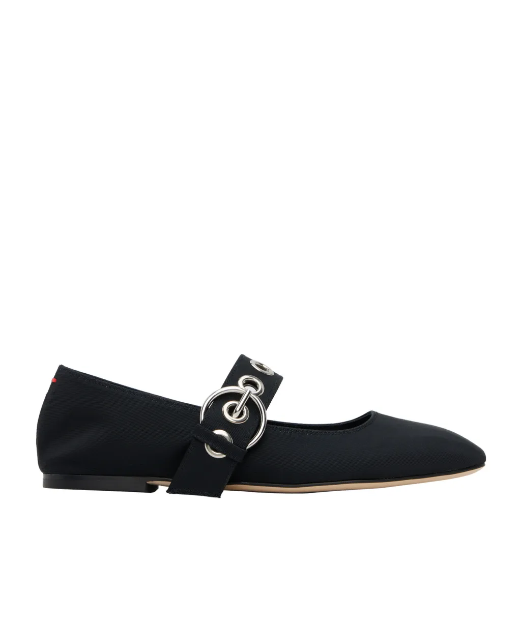 Uma Eyelet Mary Jane Ballet Flats
