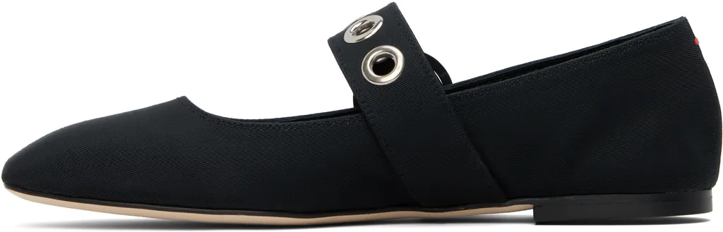 Uma Eyelet Mary Jane Ballet Flats