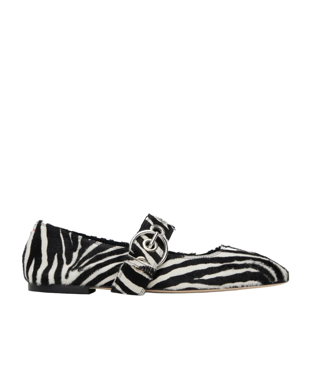 Uma Eyelet Mary Jane Ballet Flats