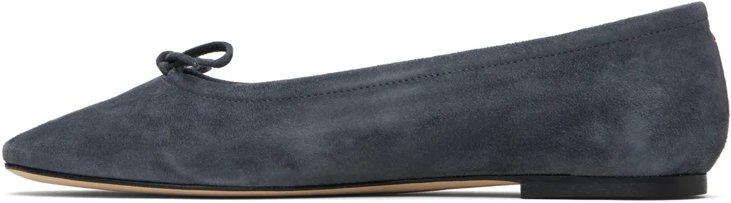Bow-Detail Square-Toe Flats