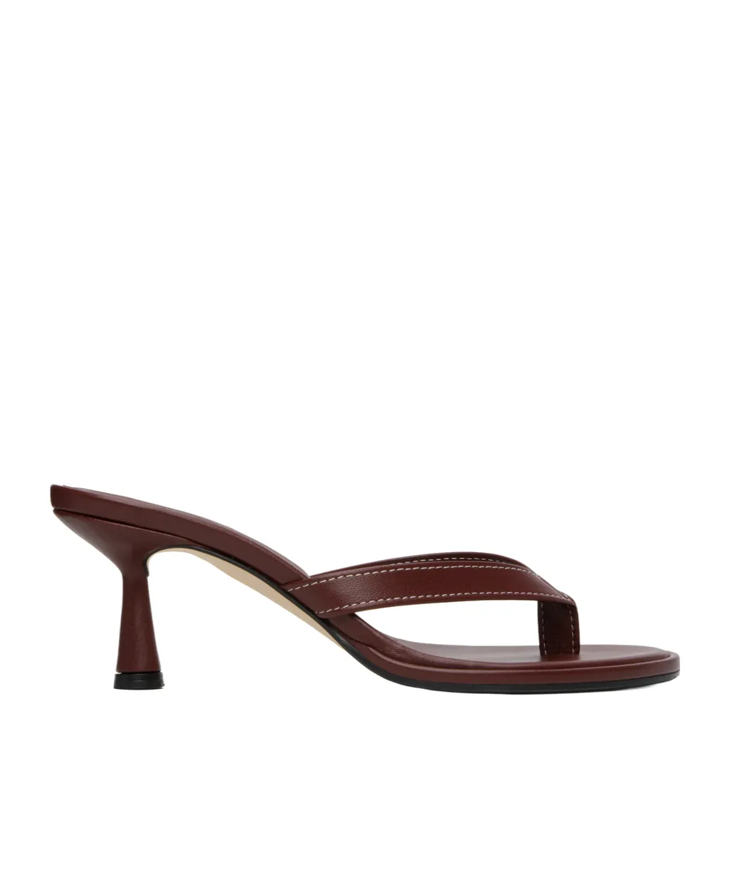 Daphne Leather Pointed-Toe High-Heeled Sandals