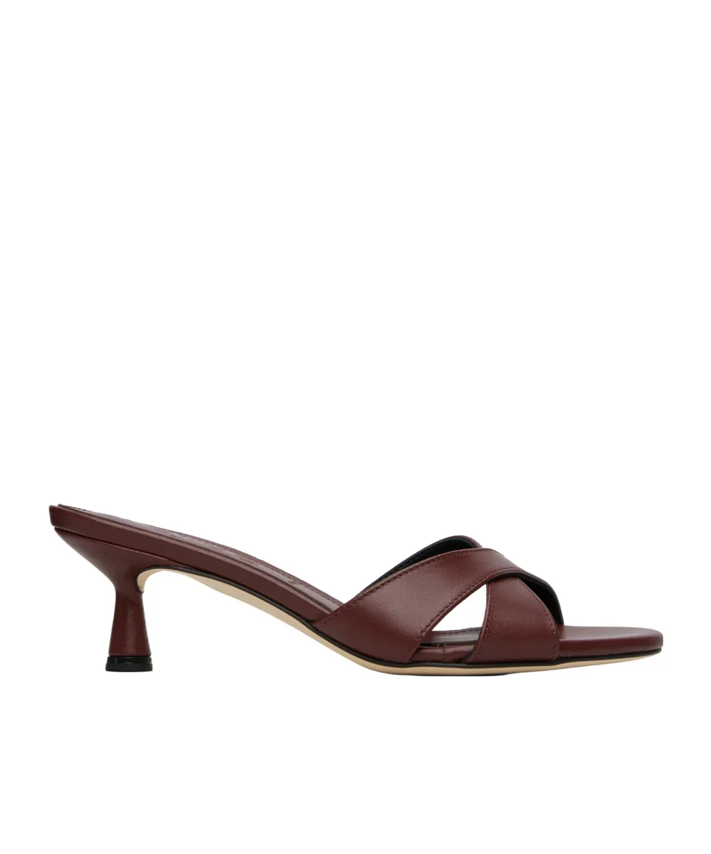 Vero Leather High-Heeled Sandals