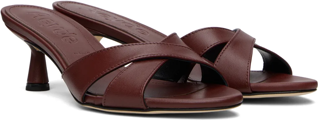Vero Leather High-Heeled Sandals