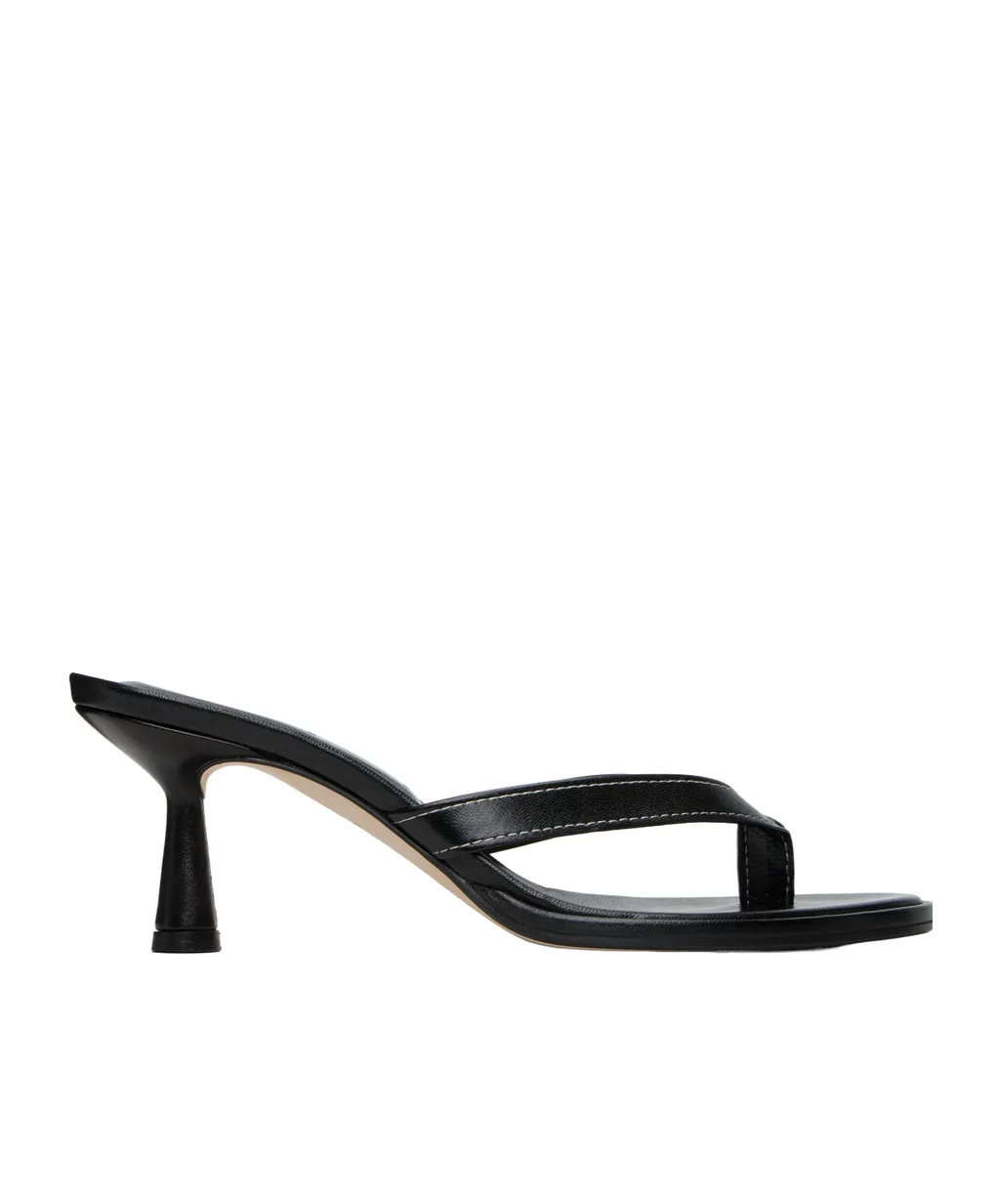 Daphne Leather Pointed-Toe High-Heeled Sandals