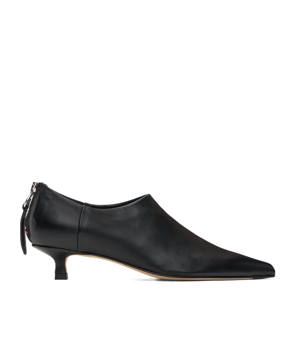 Virun Pointed-Toe Kitten-Heel Boots