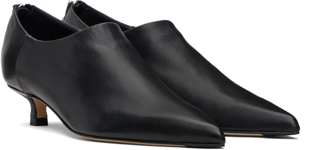 Virun Pointed-Toe Kitten-Heel Boots