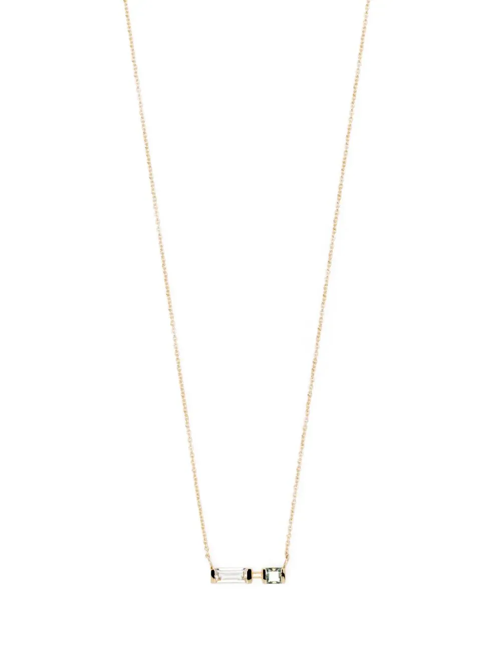 9Kt Yellow Gold Amethyst Pendant Necklace