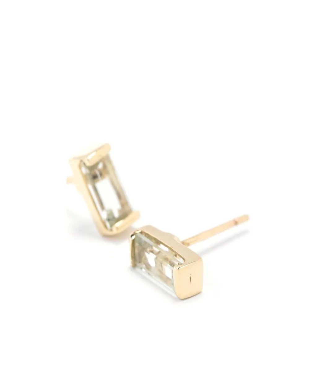 9Kt Yellow Gold Amethyst Earrings