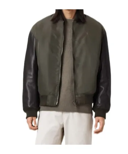 Myler Ramskull Leather Bomber Jacket
